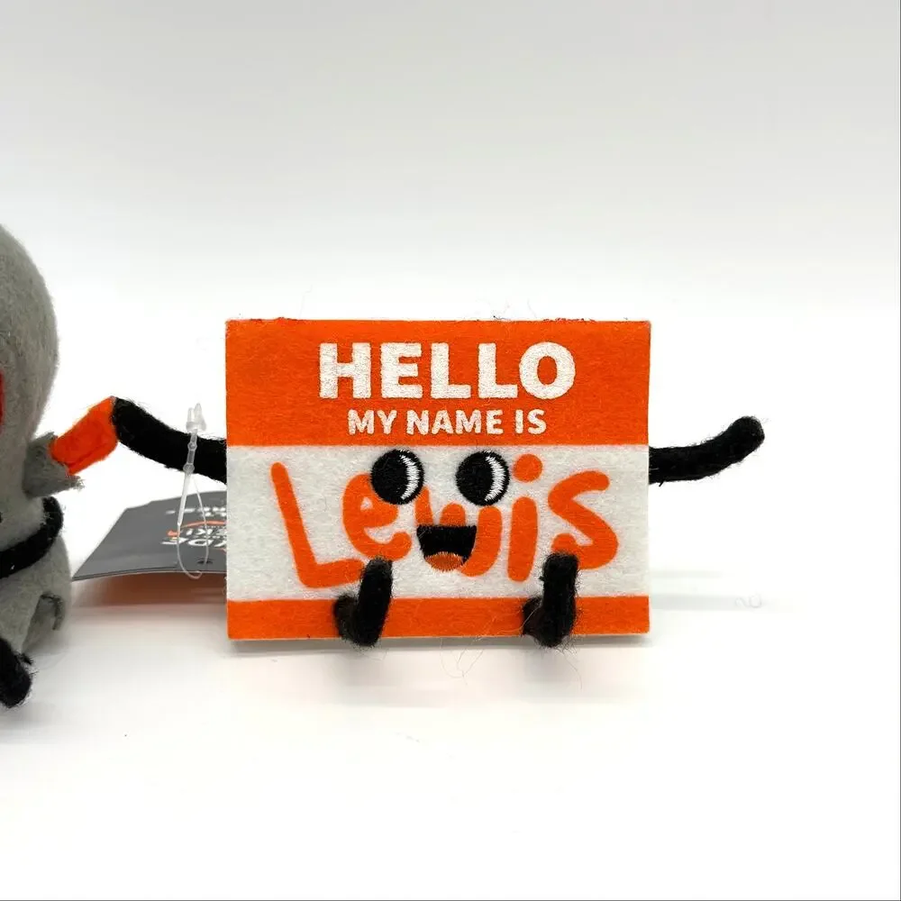 Target Hyde & Eek Lewis Name Tag Halloween Pumpkin Head Ghoul Felt Duo 2025 NEW